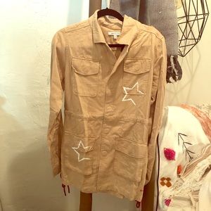 Peace Love World long sleeve jacket.